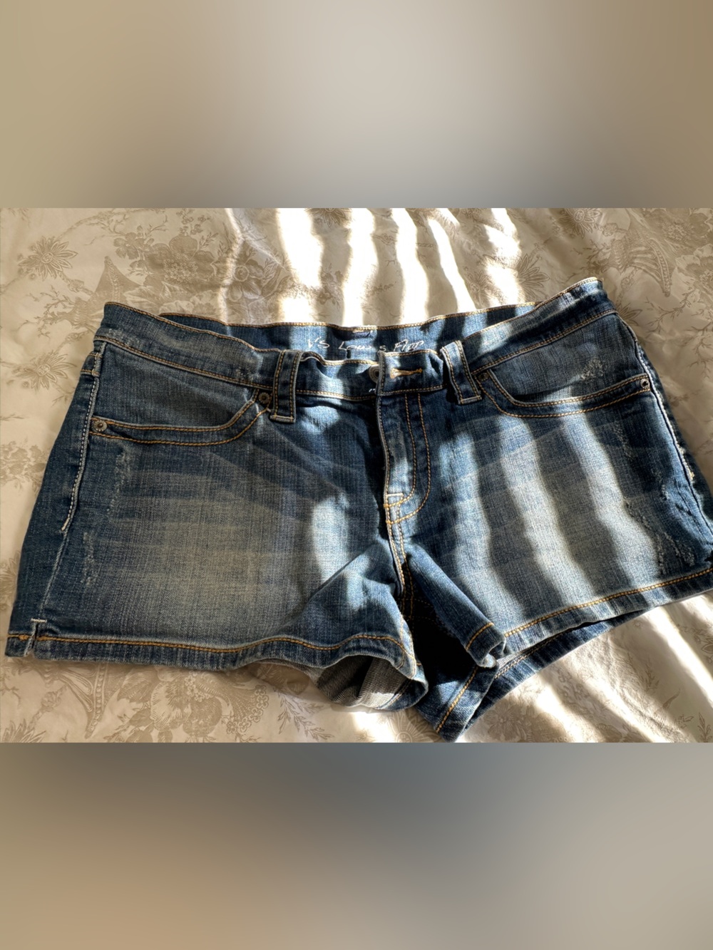 Victoria's Secret Faded Blue Denim Jean Shorts